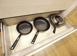 Frying pan large, small, deep