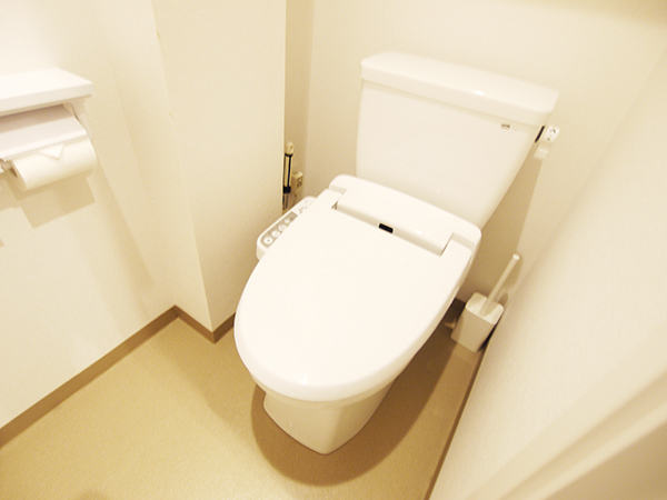 This is the toilet on the 3rd floor. With washlet