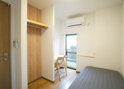 Room 206 with private balcony.