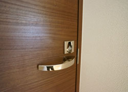 All private rooms have locks to secure your private space