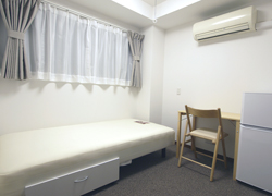 Room 203 in the corner. 69,000 yen.
