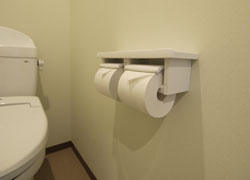 Toilet paper we provide.