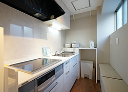 3F Kitchen with wide sink.