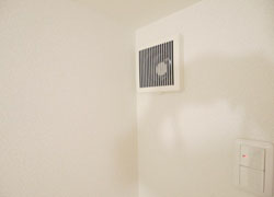 a ventilating fan which give cold and hot air are intalled in all rooms.