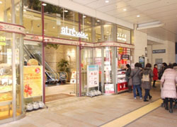 there are two supermarket in the floor and second floor